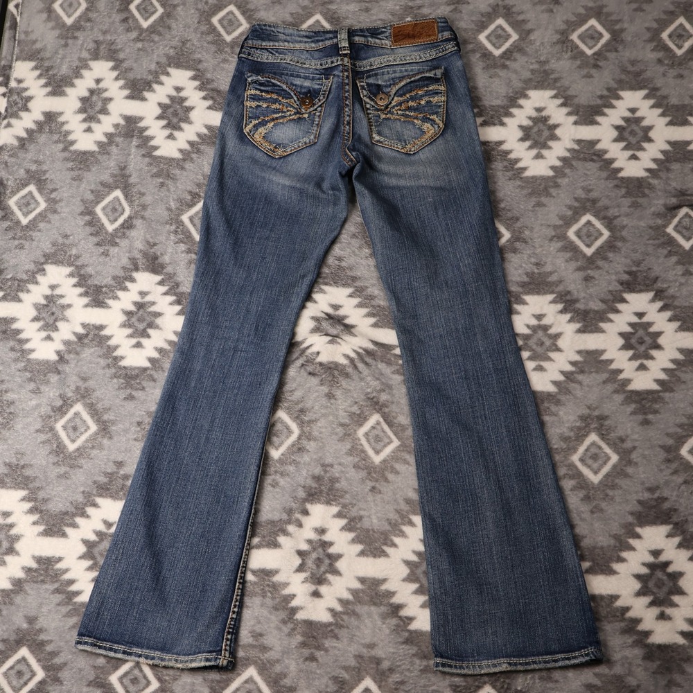 Silver Jeans Suki Surplus Bootcut Flap Pocket Jeans W25 L32 Embellished VTG Y2k